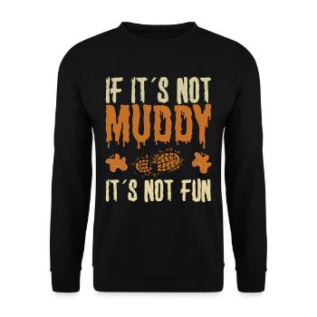 Perfect funny Race - Unisex Pullover - Schwarz - Vorne - Alina (178cm) & Michal (187cm)