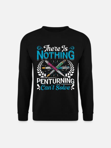 Pen Turning Kit - Unisex Sweatshirt - black