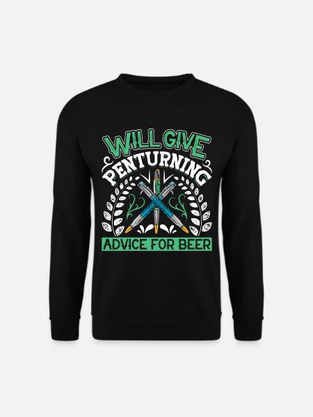 Pen Turning Kit - Unisex Sweatshirt - black