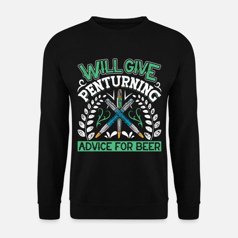 Pen Turning Kit - Unisex Pullover - Schwarz