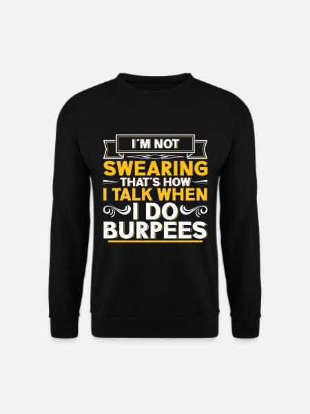 Burpees Exercises Workout - Unisex Sweatshirt - black