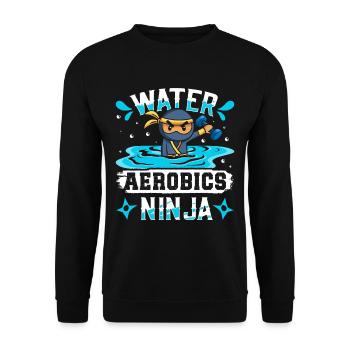 Aerobic Exercise Designs - Unisex Sweatshirt - black - Front - Alina (178cm) & Michal (187cm)