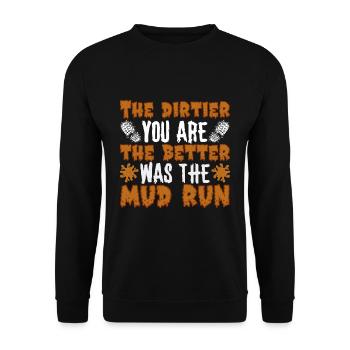 Perfect funny Race - Unisex Pullover - Schwarz - Vorne - Alina (178cm) & Michal (187cm)