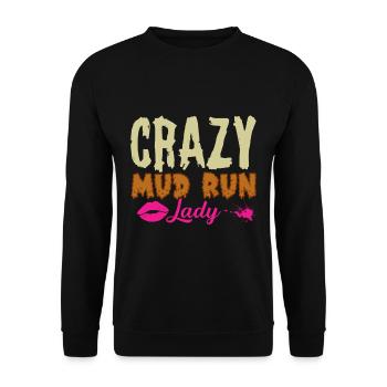 Perfect funny Race - Unisex Pullover - Schwarz - Vorne - Alina (178cm) & Michal (187cm)