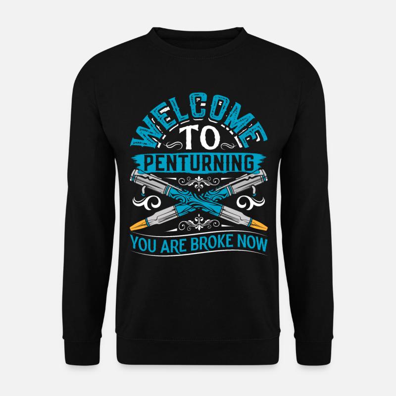 Pen Turning Kit - Unisex Sweatshirt - black