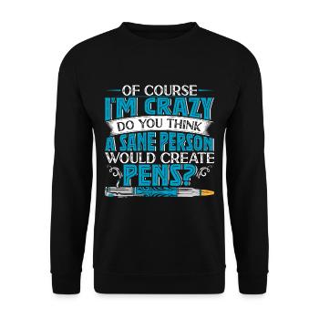 Pen Turning Kit - Unisex Pullover - Schwarz - Vorne - Alina (178cm) & Michal (187cm)
