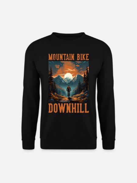 Mountain Bike Downhill MTB Mountainbiker - Unisex Pullover - Schwarz