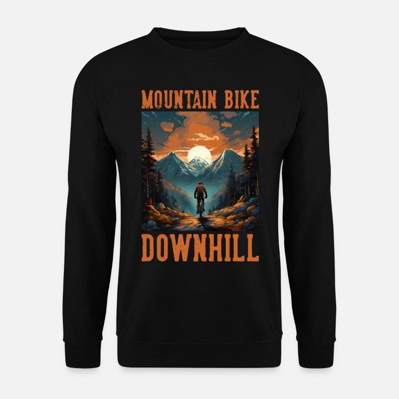 Mountain Bike Downhill MTB Mountainbiker - Unisex Pullover - Schwarz