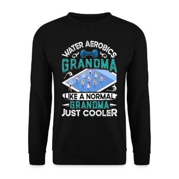 Aerobic Exercise Designs - Unisex Sweatshirt - black - Front - Alina (178cm) & Michal (187cm)