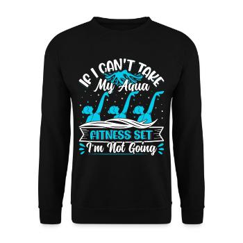 Aerobic Exercise Designs - Unisex Sweatshirt - black - Front - Alina (178cm) & Michal (187cm)