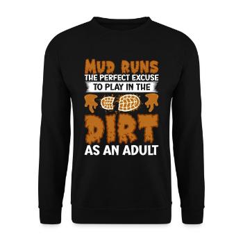 Perfect funny Race - Unisex Pullover - Schwarz - Vorne - Alina (178cm) & Michal (187cm)