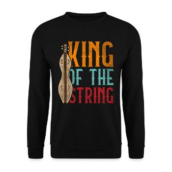 Dulcimer Dulcimore Doucemore King Of The String - Unisex Pullover - Schwarz - Vorne - Alina (178cm) & Michal (187cm)