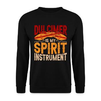 Dulcimer Is My Spirit Instrument - Unisex Sweatshirt - black - Front - Alina (178cm) & Michal (187cm)