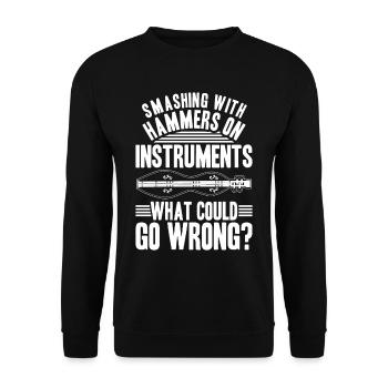 Dulcimer Dulcimore Doucemore - Unisex Sweatshirt - black - Front - Alina (178cm) & Michal (187cm)