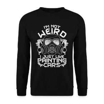 Vehicle Painter Car Painter Painter - Unisex Sweatshirt - black - Front - Alina (178cm) & Michal (187cm)