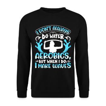 Aerobic Exercise Designs - Unisex Sweatshirt - black - Front - Alina (178cm) & Michal (187cm)