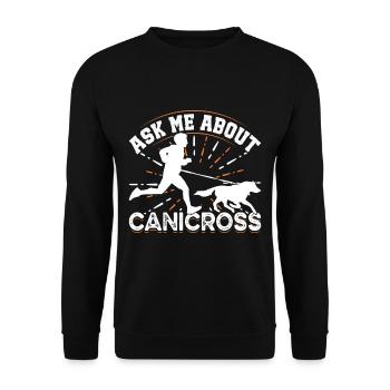 Chien de course Canicross Design - Sweat-shirt Unisexe - noir - Devant - Alina (178cm) & Michal (187cm)