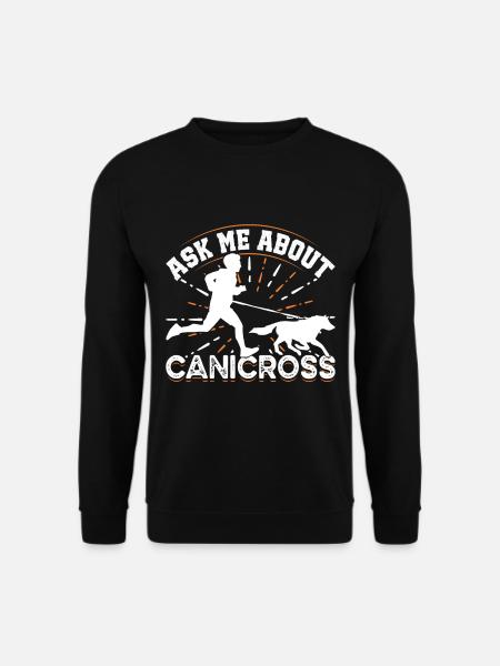 Dog running Canicross Design - Unisex Sweatshirt - black