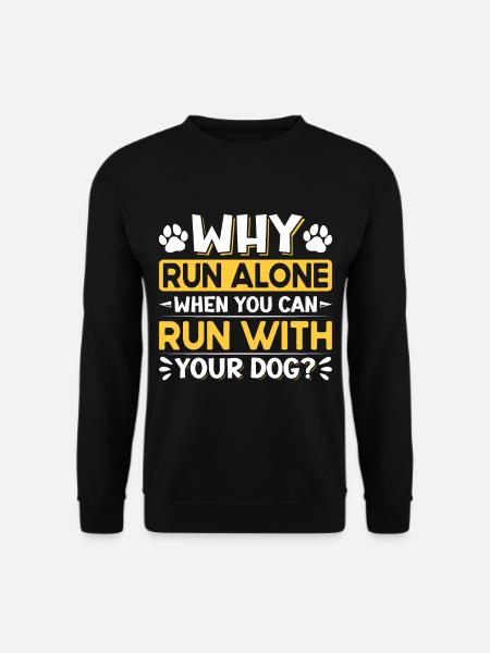 Chien de course Canicross Design - Sweat-shirt Unisexe - noir