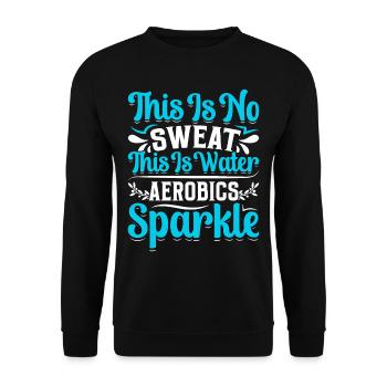 Aerobic Exercise Designs - Unisex Sweatshirt - black - Front - Alina (178cm) & Michal (187cm)