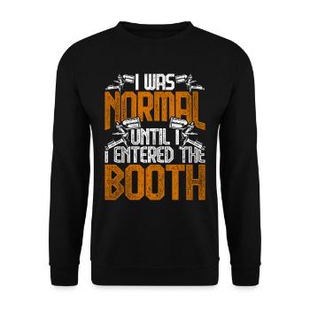 Vehicle Painter Car Painter - Unisex Sweatshirt - black - Front - Alina (178cm) & Michal (187cm)