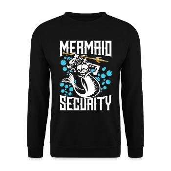 Mermaid Security Meerjungfrau - Sweat-shirt Unisexe - noir - Devant - Alina (178cm) & Michal (187cm)