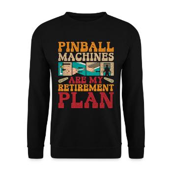 Joueurs de flipper Plans de retraite des flippers - Sweat-shirt Unisexe - noir - Devant - Alina (178cm) & Michal (187cm)