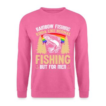 Funny Fishing Men Women - Unisex Pullover - Pink - Vorne