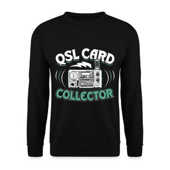 HAM Radio Amateur Radio Radio Amateur Retro - Unisex Sweatshirt - black - Front - Alina (178cm) & Michal (187cm)