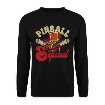 Pinball Squad - Unisex Sweatshirt - black - Front - Alina (178cm) & Michal (187cm)