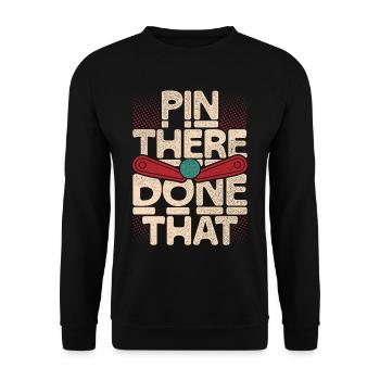 Pinball Pinball Pinball Joueur Il y a fait ça - Sweat-shirt Unisexe - noir - Devant - Alina (178cm) & Michal (187cm)