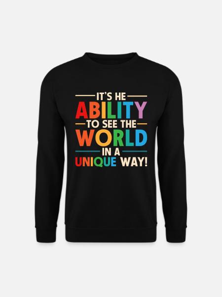 Dyslexia dyslexic - Unisex Sweatshirt - black