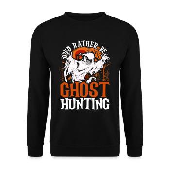 Geisterjagd Je préfère chasser les fantômes - Sweat-shirt Unisexe - noir - Devant - Alina (178cm) & Michal (187cm)
