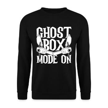 Mode Ghost Hunt Ghost Box activé - Sweat-shirt Unisexe - noir - Devant - Alina (178cm) & Michal (187cm)
