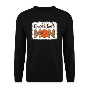 Basketball Mom Basketball Sports Basketball Player - Unisex Sweatshirt - black - Front - Alina (178cm) & Michal (187cm)