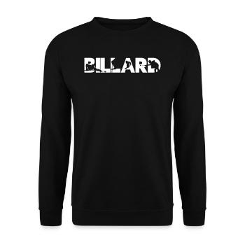 Billiards Snooker Pool Pool Table - Unisex Sweatshirt - black - Front - Alina (178cm) & Michal (187cm)