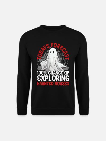 Geisterjagd Paranormal Investigator Haunted Houses - Unisex Pullover - Schwarz
