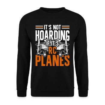 Maquettes d’avions - Sweat-shirt Unisexe - noir - Devant - Alina (178cm) & Michal (187cm)