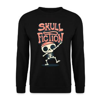 Totenkopf Skull Fiction Totenschädel - Sweat-shirt Unisexe - noir - Devant - Alina (178cm) & Michal (187cm)