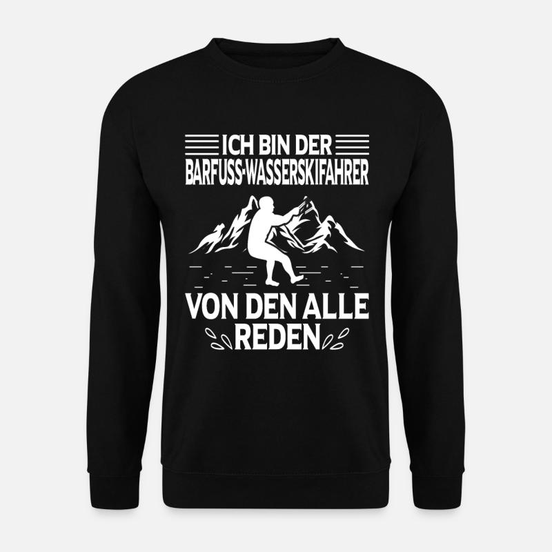 Wasserski - Unisex Pullover - Schwarz