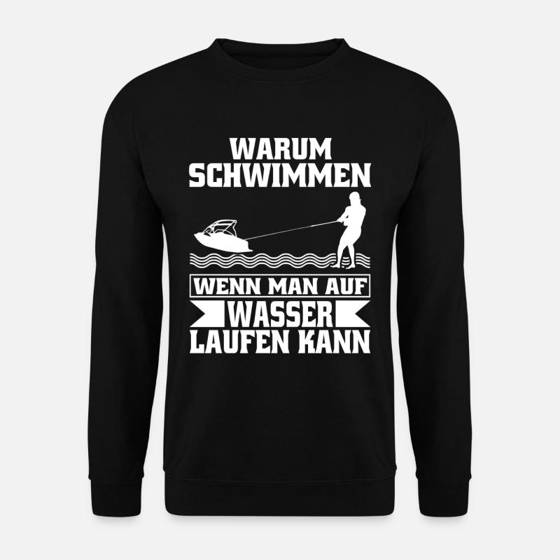 Wasserski - Unisex Pullover - Schwarz