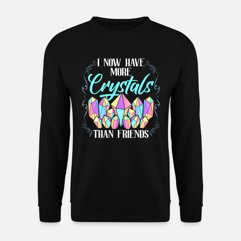 Crystal Healing Crystals - Unisex Sweatshirt - black