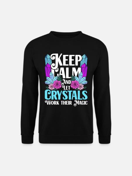 Crystal Healer Crystal Healing Crystals - Unisex Sweatshirt - black