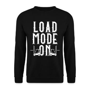 Forklift Driver Forklift Driver Load Mode On - Unisex Sweatshirt - black - Front - Alina (178cm) & Michal (187cm)