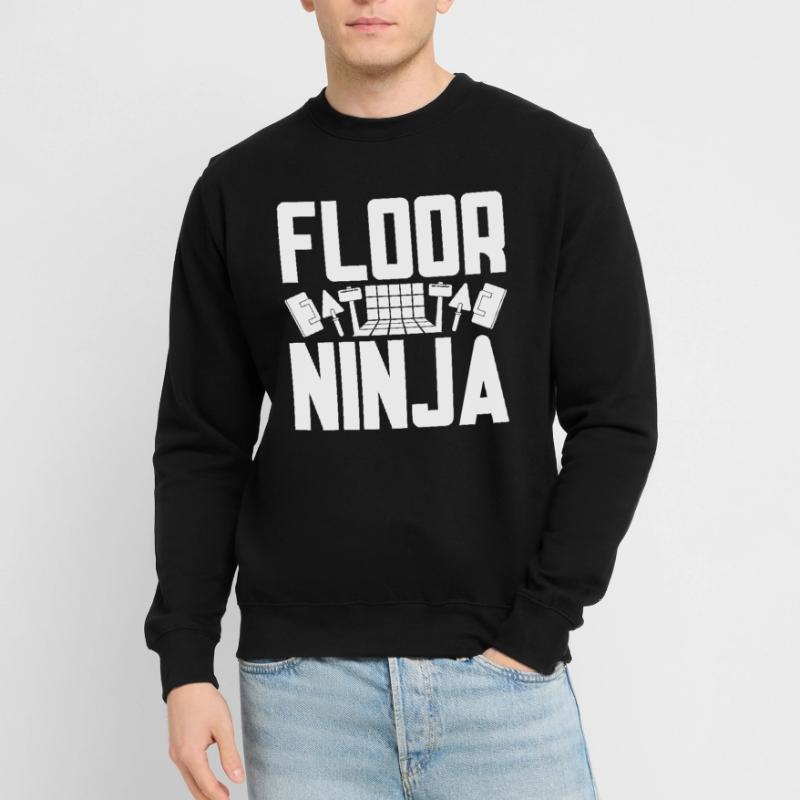 Floor Layer Tile Layer Screed Layer Floor Ninja Unisex Sweatshirt
