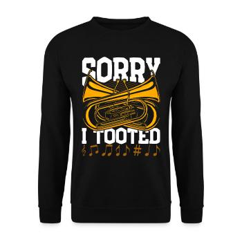 Euphonium Euphoniste Désolé d’avoir tooted - Sweat-shirt Unisexe - noir - Devant - Alina (178cm) & Michal (187cm)