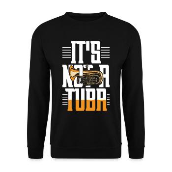 Euphonium Euphoniste Ce n’est pas Un Tuba - Sweat-shirt Unisexe - noir - Devant - Alina (178cm) & Michal (187cm)