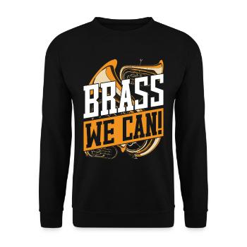 Euphonium Euphoniste Laiton Nous pouvons! - Sweat-shirt Unisexe - noir - Devant - Alina (178cm) & Michal (187cm)