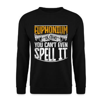 Euphonium vous ne pouvez même pas l’épeler - Sweat-shirt Unisexe - noir - Devant - Alina (178cm) & Michal (187cm)