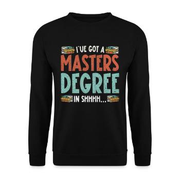 Librarian Librarian Library Assistant - Unisex Sweatshirt - black - Front - Alina (178cm) & Michal (187cm)